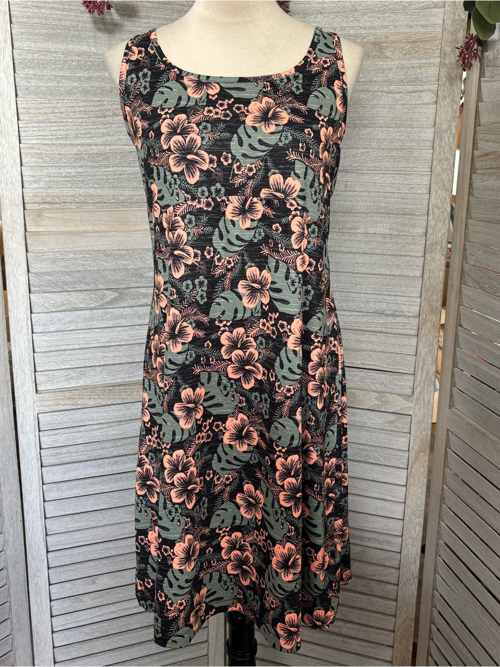 Columbia PFG Omni-Freeze Advanced Cooling Tropical UFP50 TankDress W SZ XL Coral
